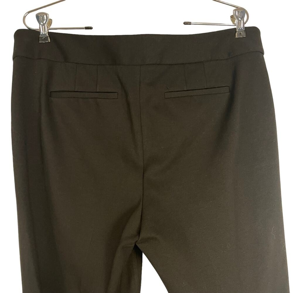Talbots Women's Classic Ankle Pant Black Ponte Knit Flat Front Petite 14 - Picture 4 of 8